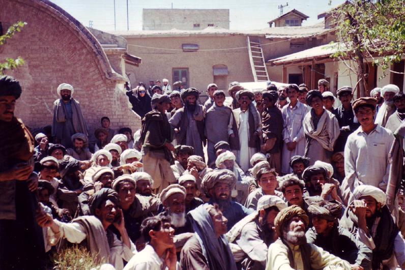 Balůčistán - shromáždění Paštůnů. Většina z nich jsou tálibové.
