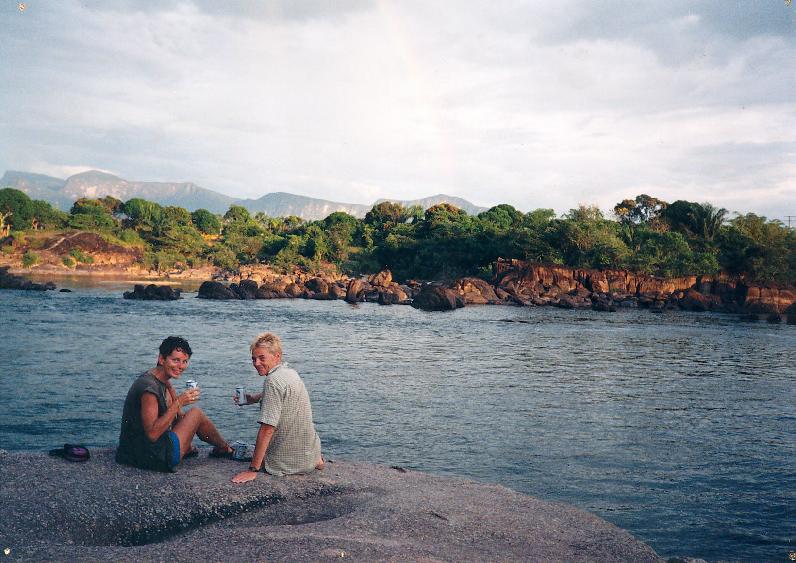 S přítelkyní Jitkou Puerto Ayacucho<br/>Venezuela 1997