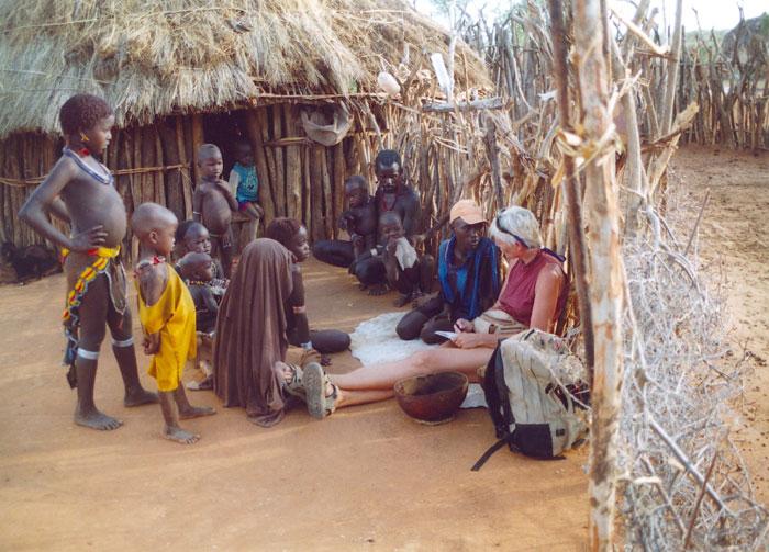U kmene Hamerů Etiopie 2004